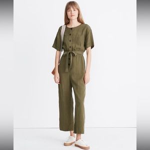 Madewell Shortsleeved Belted Jumpsuit
